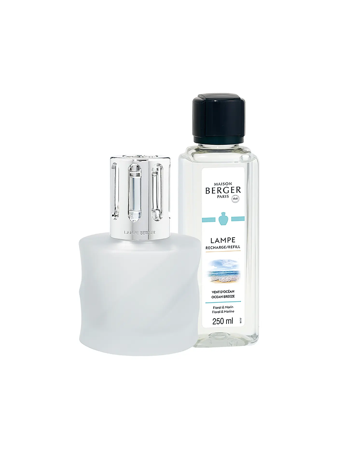 MAISON BERGER PARIS | Set Flacon Spirale Noire 250ml Velours d' Orient | hellgrau